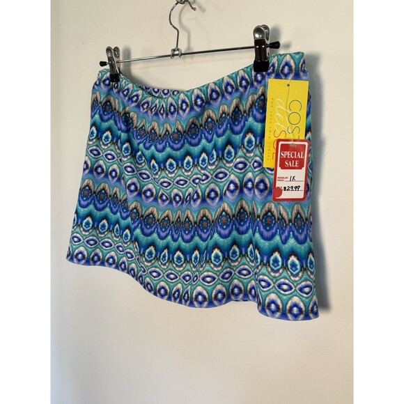 Costa Sol Swim Skirt Sz 1X New Blue- See My Other Listings For Matching Tankini - Picture 5 of 5
